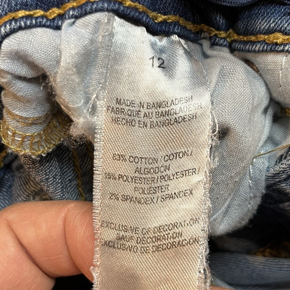 Lucky Brand Authentic Skinny Stretch Youth Adjustable Waistband Jeans Size 12 - Picture 9 of 12